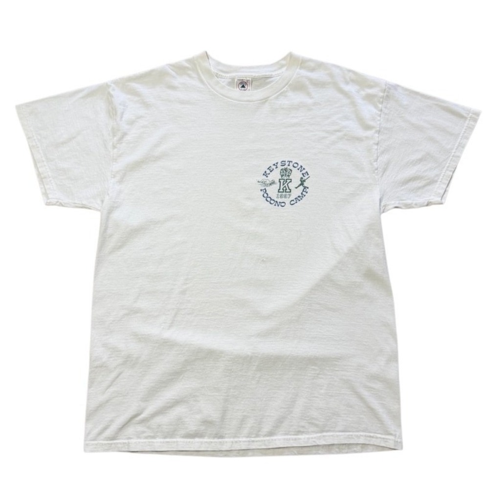 Vintage 90s Keystone Pocono Camp Twin Pines Pennsylvania USA Souvenir T-shirt